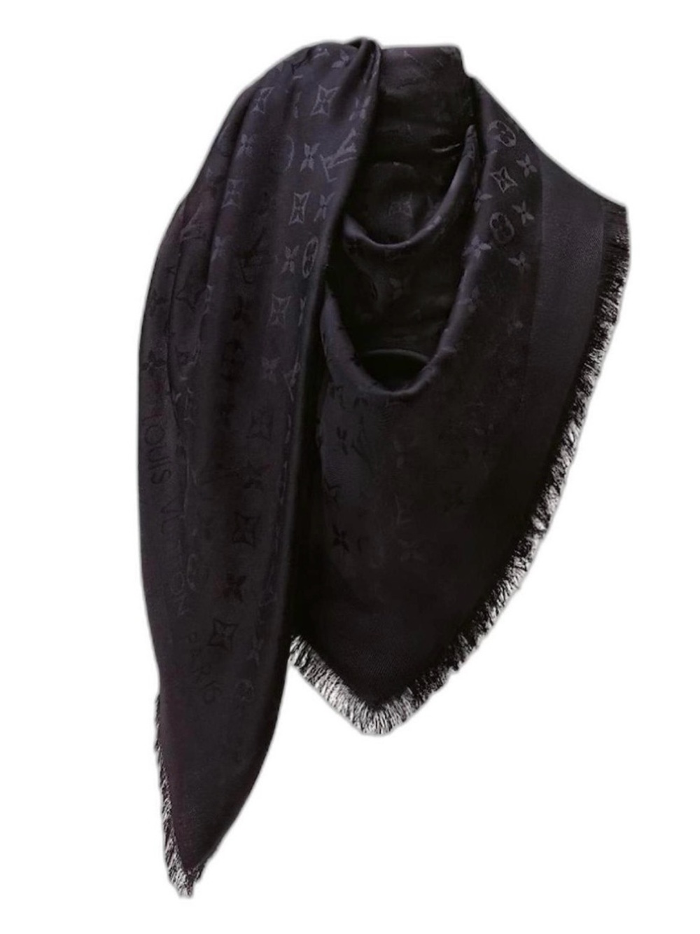 Louis Vuitton Black Shawl Scarf